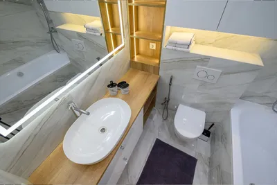 Концепция дизайна интерьера роскошной ванной комнаты