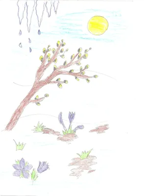 Как нарисовать весну. ▷ Поэтапно рисуем весну карандашом - Risovat-Prosto.Ru