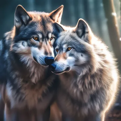 Волк с волчицей картинки - 78 фото