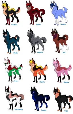 Картинки волков из аниме для срисовки (18 фото) | Аниме, Кошачьи картины,  Милые рисунки