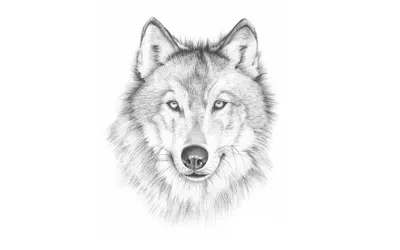 Рисунки волка для срисовки (31 лучших фото)
