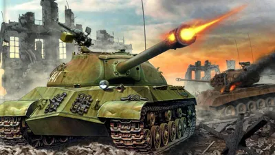 Картинки WOT Танки Tiger II 3D Графика Игры