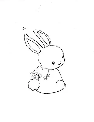 Картинки зайца для срисовки - 83 фото