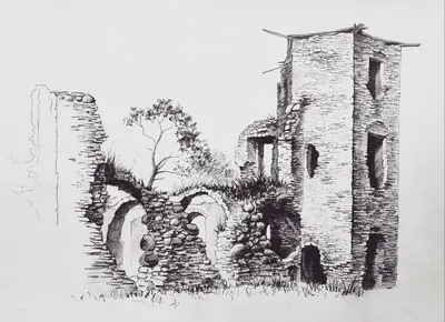 Руины замка в Гольшанах | Пикабу