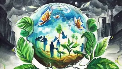 Рисунок Защитим свою планету №247299 - «ЭКОЛОГИЯ и МЫ» (25.10.2021 - 12:32)
