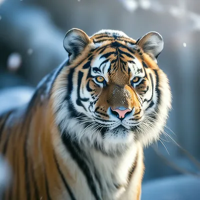 tiger | snow | тигр | зима в 2023 г | Тигр, Зима