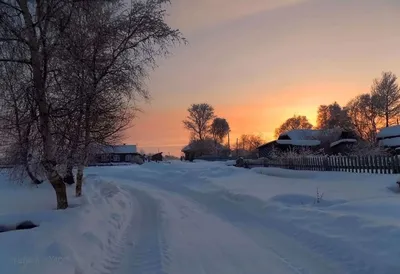 Зимний вечер на деревне... / Зимний вечер на деревне... / Фотография на  PhotoGeek.ru