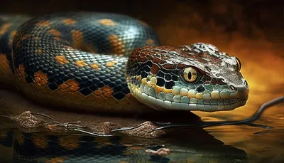 Рисунок змеи Южный черный гонщик Графический дизайн, змея, png | PNGWing