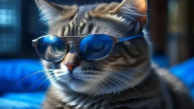 10 милых фото котиков в очках ко Всемирному дня зрения 12 октября –  строгие, умные и пушистые | Курьер.Среда | Дзен