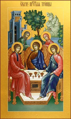 Образа в каменьях икона Святая Троица арт. 7741 купить дешево со скидкой по  акции | Образа в каменьях