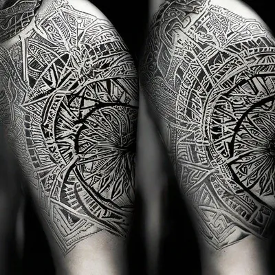 Мужские татуировки на плече кельтские узоры - 36 фото