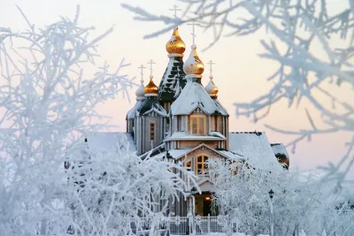Храм зимой картинки фотографии