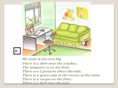 Описание комнаты на английском