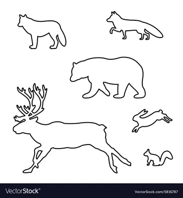 Векторные Контурные Рисунки Различных Мифологических Животных — стоковая  векторная графика и другие изображения на тему Бессмысленный рисунок -  iStock