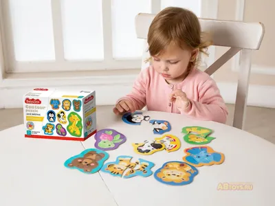 Пазл Десятое королевство Baby Toys Дикие животные контурный 4121 купить по  цене 2190 ₸ в интернет-магазине Детский мир