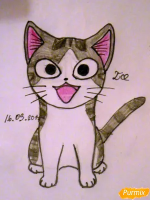 Эскизы кошек для рисования | БАТИК и Я