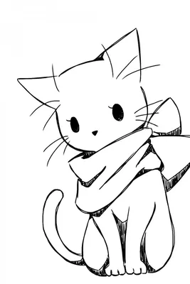 Рисунок кошка легко карандашом начинающих (49 фото) » рисунки для срисовки  на Газ-квас.ком