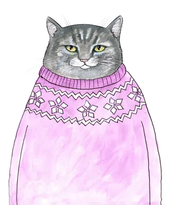 Котенок в новогодней одежде PNG , котенок, коты, дикая кошка PNG рисунок  для бесплатной загрузки