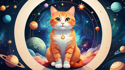 Авокадо, космос и «Большая волна»: сюрреалистические коты Даниала Райана |  Артхив