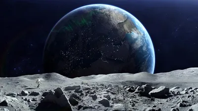 Красивая Луна 4K, Ultra HD, реализм…» — создано в Шедевруме