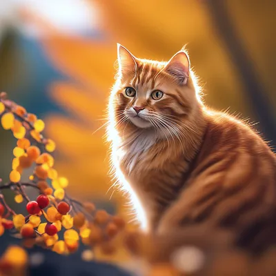 Осень :: живность :: котэ (прикольные картинки с кошками) / смешные  картинки и другие приколы: комиксы, гиф анимация, видео, лучший  интеллектуальный юмор.