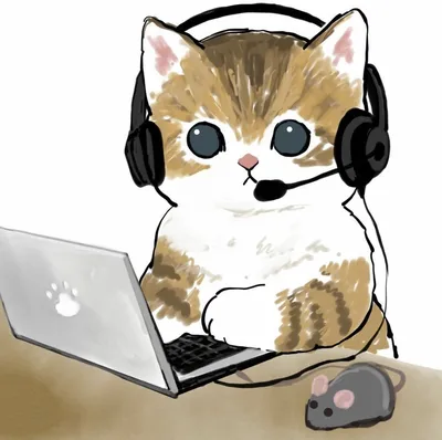 Mofu Sand | Иллюстрации кошек, Милые котики, Милые рисунки