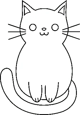 Котик рисунок карандашом для детей - 55 фото