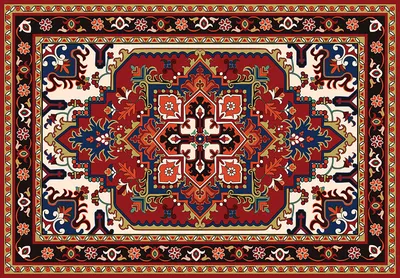 Ковер-килим с восточным орнаментом купить в интернет-магазине CARAVANNA.RU  - Оригинальные Ковры и килимы из Индии, Бали, Марокко - Бережная доставка  по всей России