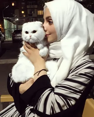 Котёнок | Мусульманские девушки, Мусульманки, Фотографии девочек