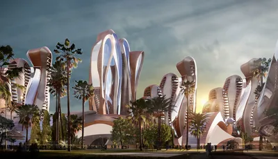 Самые красивые дома: Архитектура будущего - город в океане \"Комплекс в  центре вселенной\" Марека Сташека