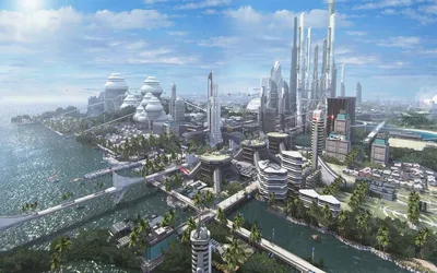 Город будущего » Графика » Обои для рабочего стола