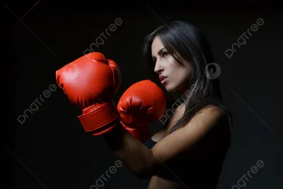 Красивый молодой боксер на темном фоне :: Стоковая фотография :: Pixel-Shot  Studio