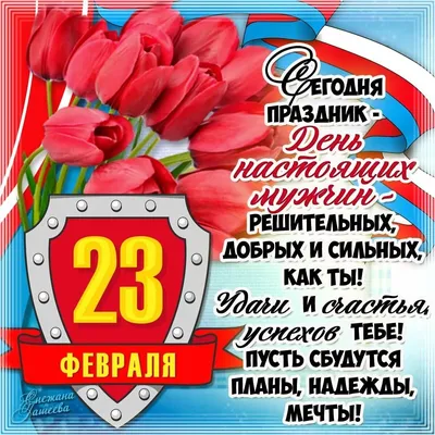 C 23 февраля, Днем защитника отечества!