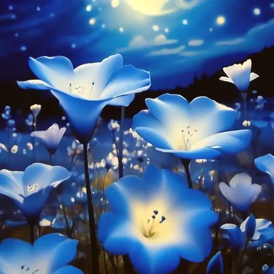 Самые красивые синие цветы - 76 фото