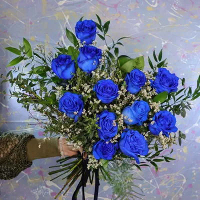 Розы 🌹 синего цвета реалистично,3d…» — создано в Шедевруме