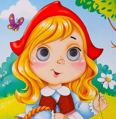 Детский рисунок ,,Красная шапочка,, Stock Illustration | Adobe Stock