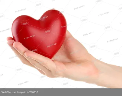 Подушка \"Красное сердце\" (28 х 25 х 10 см) - купить с доставкой по выгодным  ценам в интернет-магазине OZON (492212053)