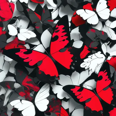 Лист с картинками 10х30 см \"Бабочки красные\" (ScrapMania) купить по цене 15  ₽ в интернет-магазине ScrapMania