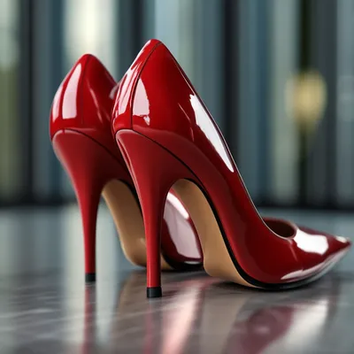👠 роскошные красные туфли лодочки, …» — создано в Шедевруме