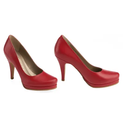Красные туфли – яркий акцент женского образа