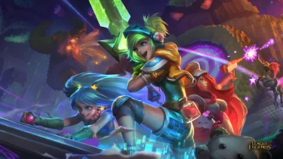 Обои на рабочий стол Vi / Вай из игры League of Legends / Лига Легенд, by  fdasuarez, обои для рабочего стола, скачать обои, обои бесплатно