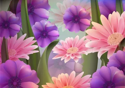 Фотообои Летние цветы купить на стену • Эко Обои