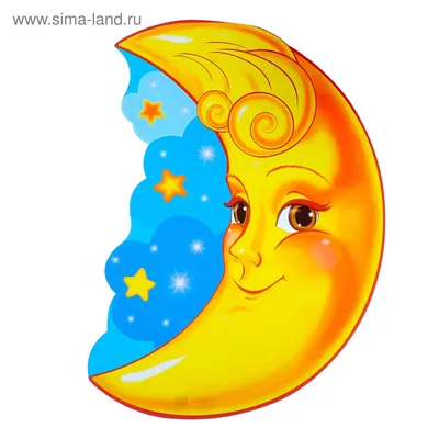 Фото Девочки Звезды Дети Луна Ночь Полумесяц Облака 2560x1792