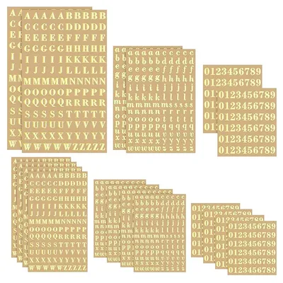 18 листов наклеек с маленькими буквами, наклейки с маленькими цифрами,  наклейки с буквами, наклейки с цифрами алфавита, самоклеящиеся | AliExpress
