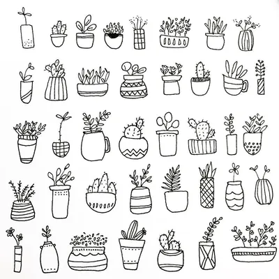Черно-белые Срисовки Легкие Пошаговые (800 Рисунков) Рисунки Для Начинающих  Карандашом Простые Идеи Красивые Картинки