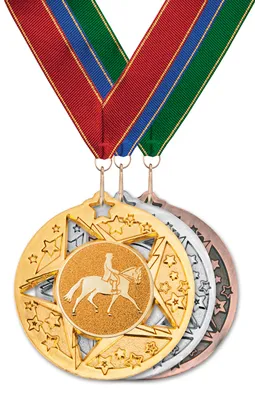 Медаль акриловая прозрачная Лента триколор в интернет-магазине c доставкой  по РФ