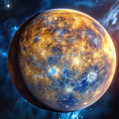 Меркурий,планета в космосе, на фоне…» — создано в Шедевруме