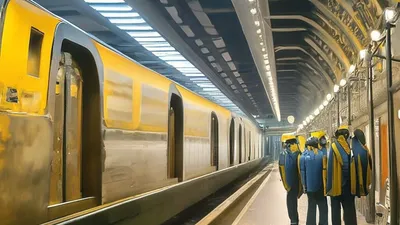 Электронная схема линий московского метро на английском языке