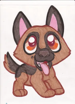 Картинка милый йорк собака аниме ❤ для срисовки