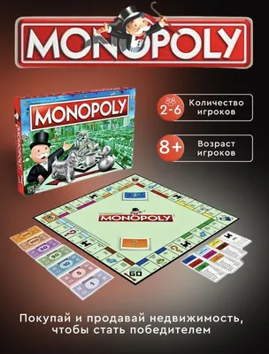 Игра настольная Монополия Классика MONOPOLY C1009 MONOPOLY 4584427 купить  за 2 783 ₽ в интернет-магазине Wildberries